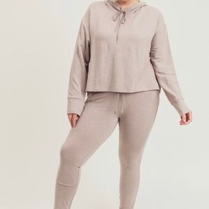 Plus Size Jogger & Hoodie Set